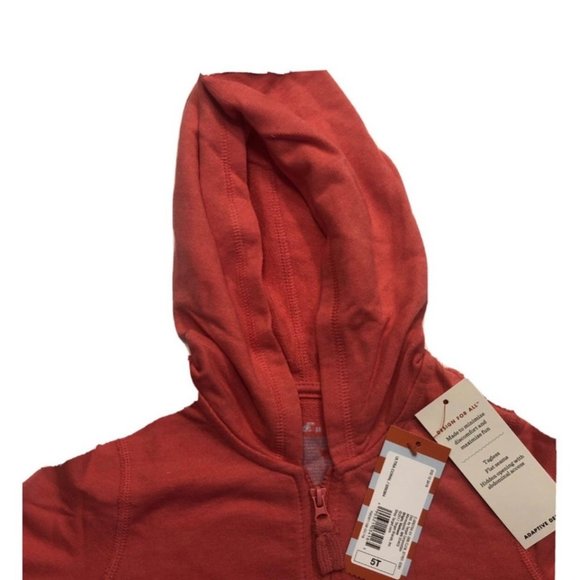 Cat & Jack Sz 5T Girl Hoodie Zip Up - Picture 3 of 3